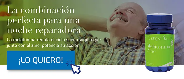 Complemento de Melatonina y Zinc para una noche reparado de sueño de Essentialis