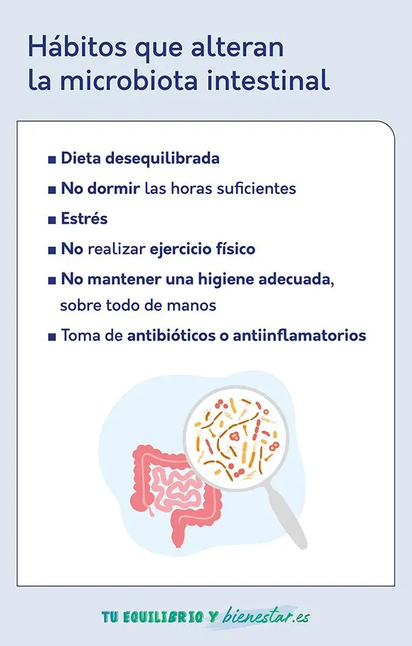 Algunos hábitos de tu día a día pueden alterar tu microbiota. Léelo aquí.